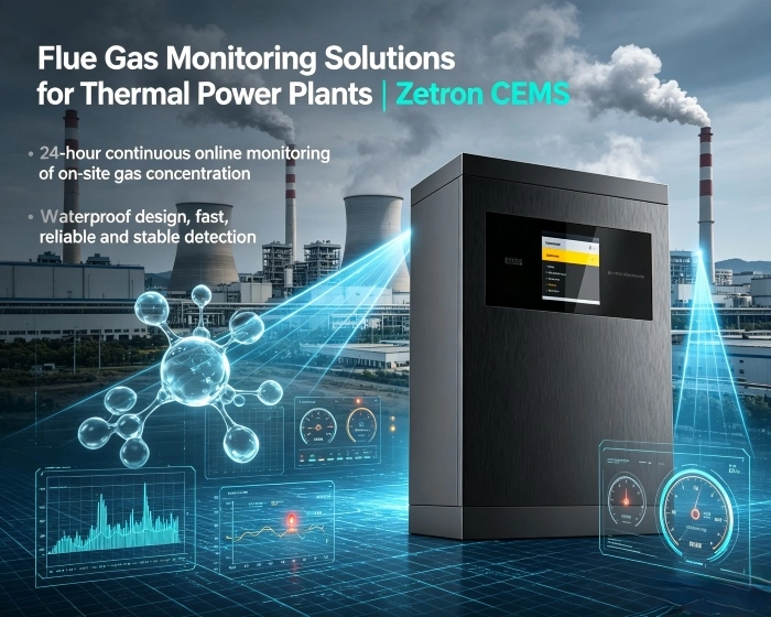 İstilik Elektrik Stansiyaları üçün Baca Qazının Monitorinqi Həlləri | Zetron CEMS Prosesin Monitorinqindən Boru Sonu Emissiya Uyğunluğuna qədər